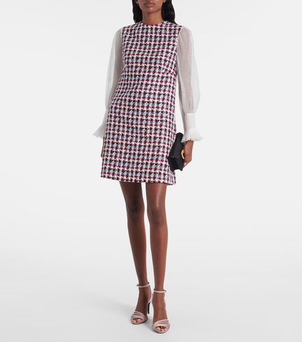 Robe en tweed de laine mélangée à ornements - Valentino - Modalova