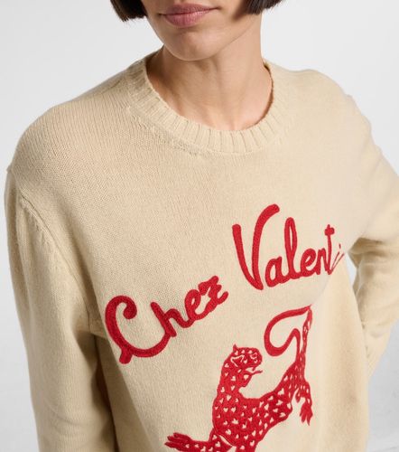 Pull Chez brodé en laine vierge - Valentino - Modalova