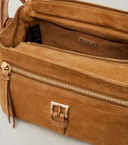 Sac Explore Medium en daim - Prada - Modalova
