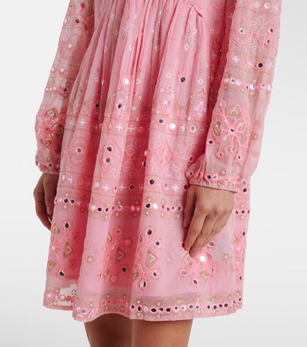 Robe en coton à ornements - Juliet Dunn - Modalova