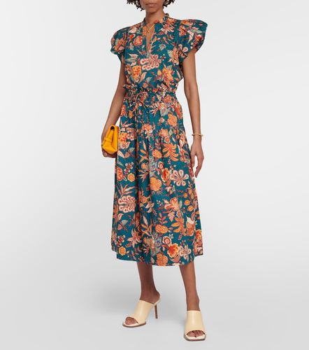 Jupe midi Kyra en coton à fleurs - Ulla Johnson - Modalova