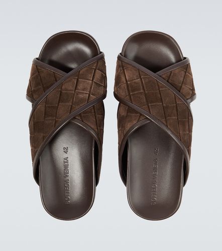 Mules Tarik Intrecciato en daim - Bottega Veneta - Modalova