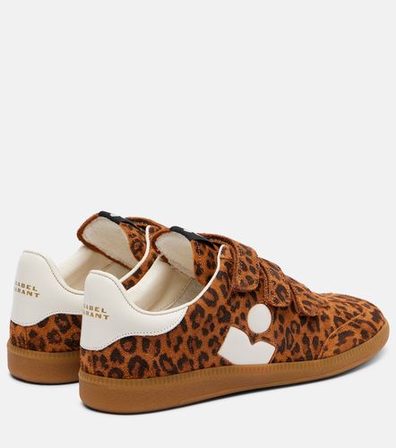 Baskets Beth en daim à motif léopard - Isabel Marant - Modalova