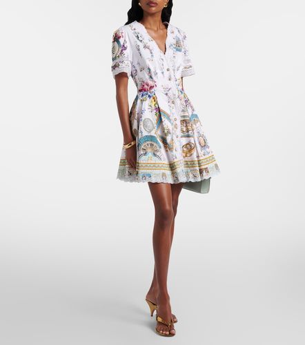 Robe en coton imprimée à ornement - Camilla - Modalova