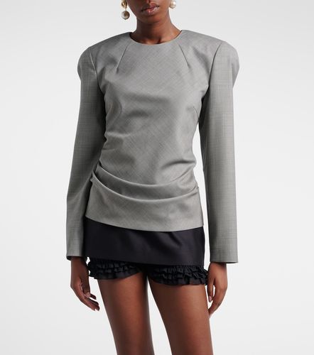 Blouse drapée en laine - Magda Butrym - Modalova