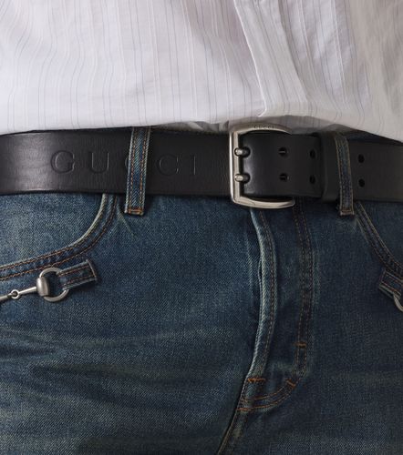 Gucci Ceinture en cuir à logo - Gucci - Modalova