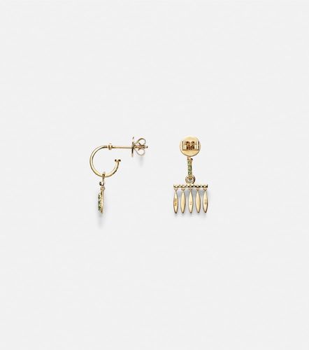 Boucles d'oreilles en or 18 ct et tsavorites - Ileana Makri - Modalova