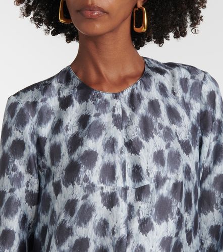 Marni Robe longue en soie imprimée - Marni - Modalova