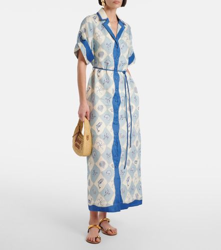 Alémais Robe chemise Pia imprimée en lin - Alemais - Modalova