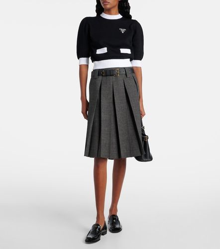 Prada Pull raccourci en coton - Prada - Modalova