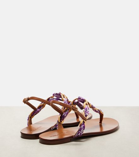 Tongs Majolica en satin - Dolce&Gabbana - Modalova