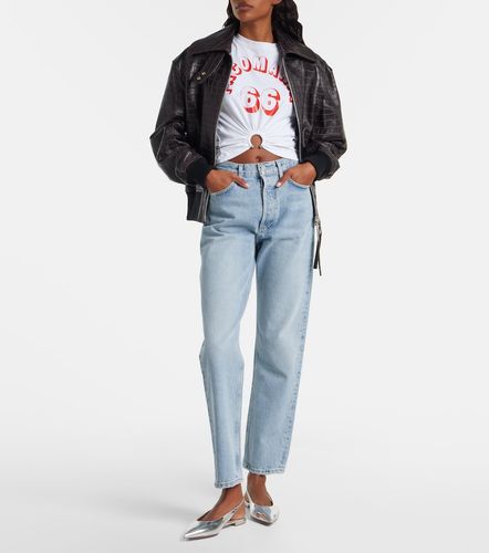 T-shirt raccourci imprimé en coton mélangé - Rabanne - Modalova