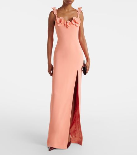Robe longue à appliqué floral - David Koma - Modalova
