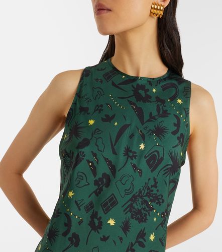 Robe longue Valencia imprimée en soie - Asceno - Modalova