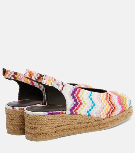 Espadrilles compensées Joy 30 Zigzag en lamé - Missoni - Modalova