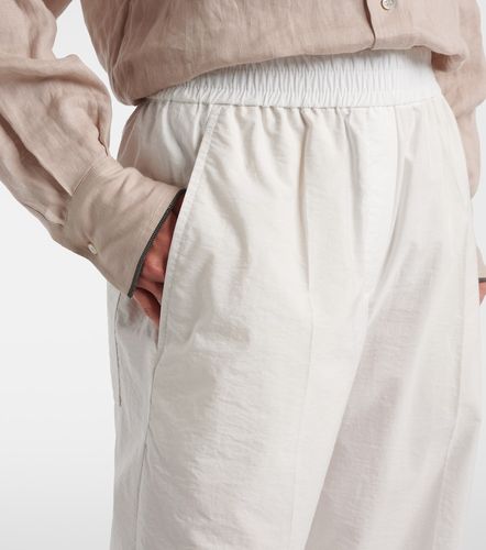 Pantalon ample en coton mélangé - Brunello Cucinelli - Modalova