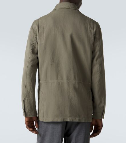Veste saharienne en coton et lin - Brunello Cucinelli - Modalova