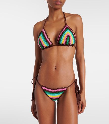 Haut de bikini rayé en crochet - Anna Kosturova - Modalova