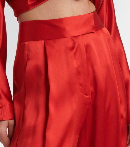 Pantalon ample taille haute en soie - The Sei - Modalova