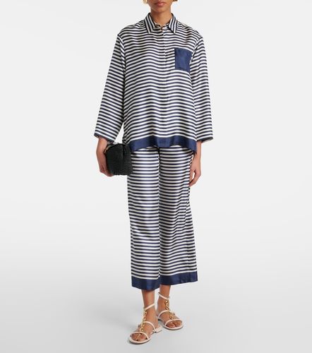 Pantalon ample Nine rayé en soie - 'S Max Mara - Modalova