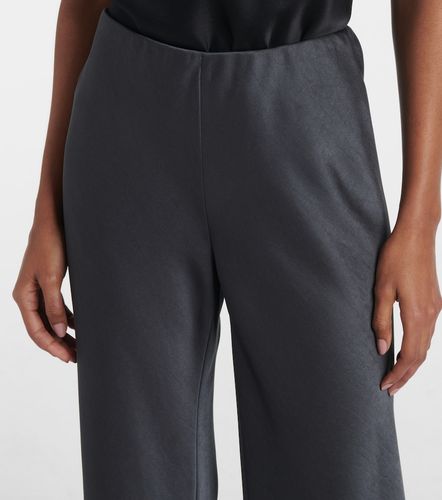 Pantalon droit taille haute en satin - Vince - Modalova