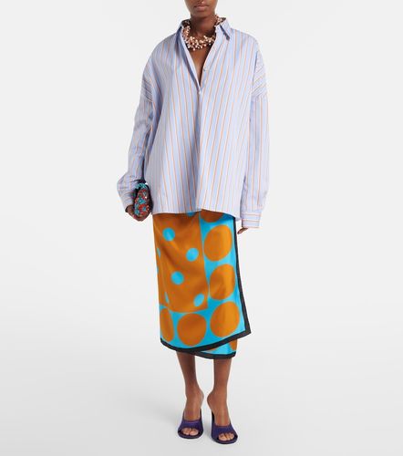 Jupe portefeuille en soie imprimée - Dries Van Noten - Modalova