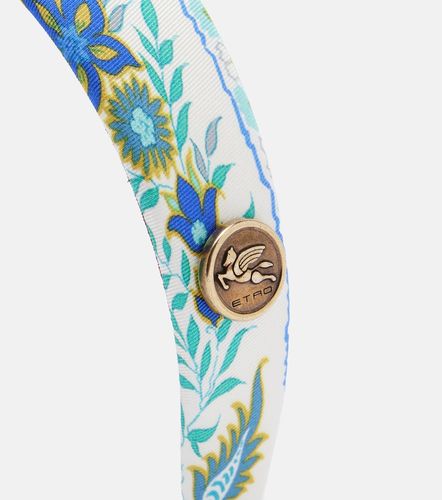 Serre-tête Pegaso en soie à fleurs - Etro - Modalova