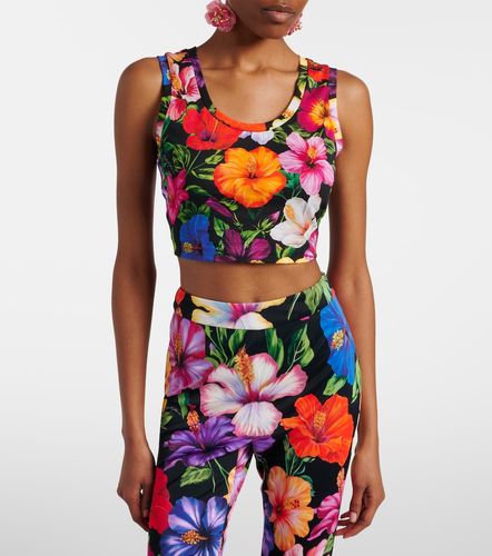 Top court en coton à fleurs - Dolce&Gabbana - Modalova