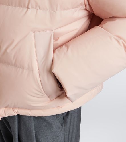 Veste doudoune courte à finitions en shearling - Yves Salomon - Modalova