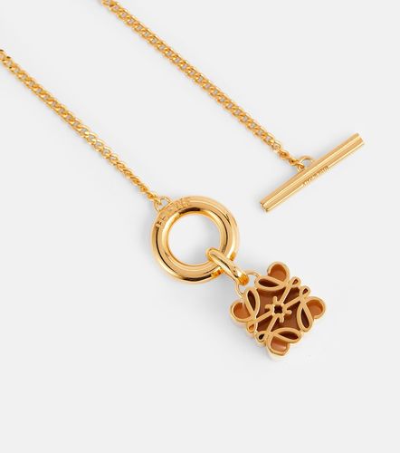 Collier Anagram en argent sterling plaqué or 24 ct - Loewe - Modalova