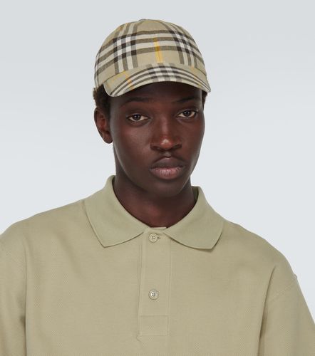Casquette Check en coton - Burberry - Modalova