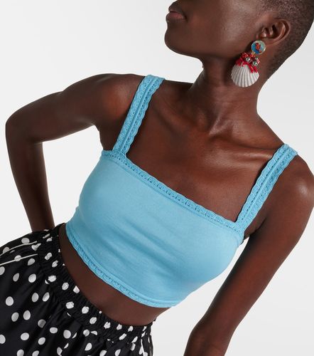 Top court en soie et dentelle - Dolce&Gabbana - Modalova