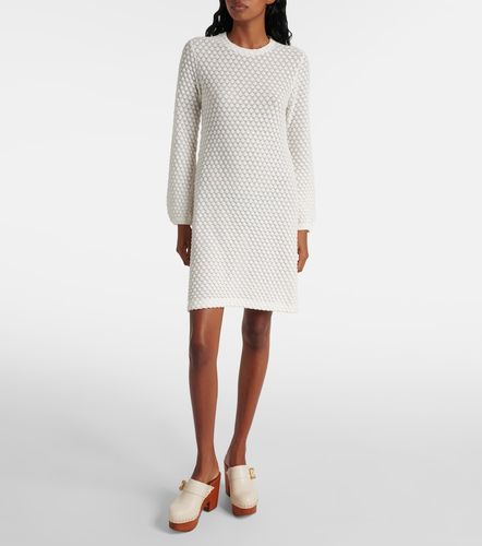 Chloé Robe pull en coton gaufré - Chloe - Modalova