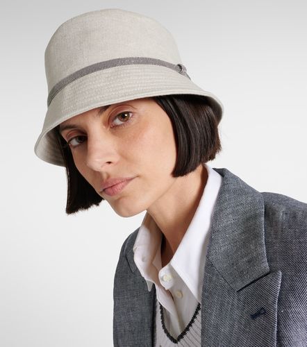 Chapeau bob en lin - Brunello Cucinelli - Modalova