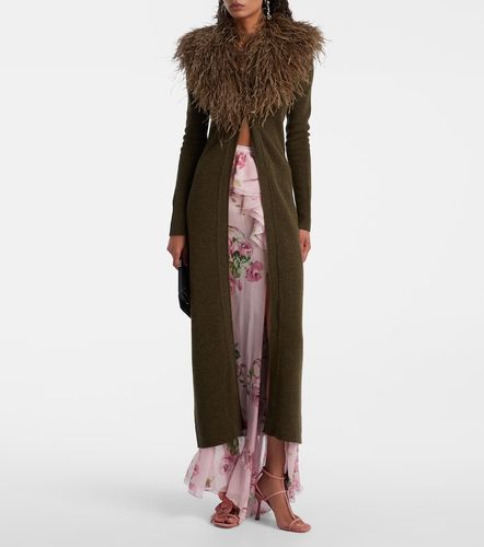 Cardigan en laine à plumes - Blumarine - Modalova