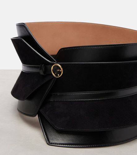 Alaïa Ceinture bustier en daim et cuir - Alaia - Modalova