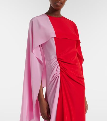 Robe midi en soie à cape - JW Anderson - Modalova