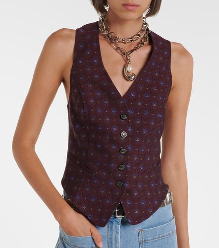 Gilet en laine et coton à motif floral - Etro - Modalova