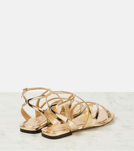 Sandales Ayla en cuir métallisé - Jimmy Choo - Modalova