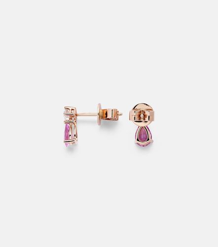 Boucles d'oreilles en or 18 ct, saphirs et diamants - Anita Ko - Modalova