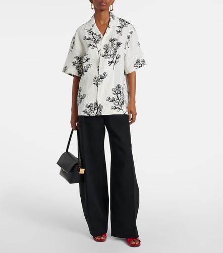 Chemise bowling Jean en lin à imprimé floral - Jacquemus - Modalova