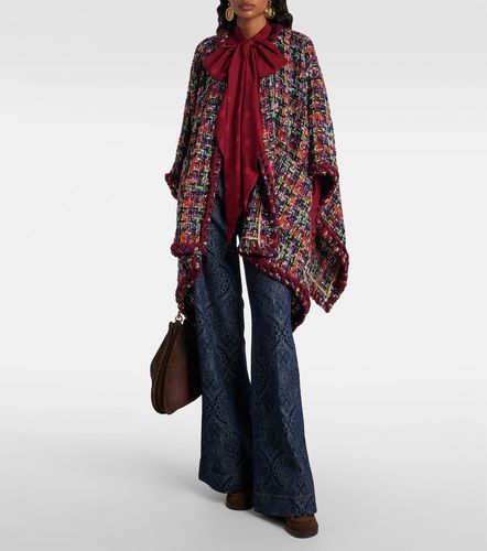 Cape en tweed de laine mélangée - Etro - Modalova