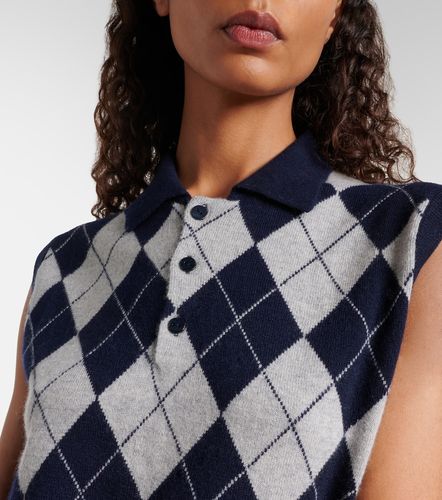 Pull sans manches Riana en cachemire à carreaux - Lisa Yang - Modalova