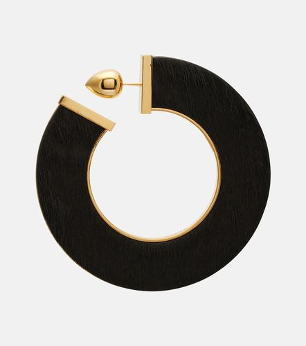 Alaïa Boucles d'oreilles Blade Medium en cuir façon poulain - Alaia - Modalova