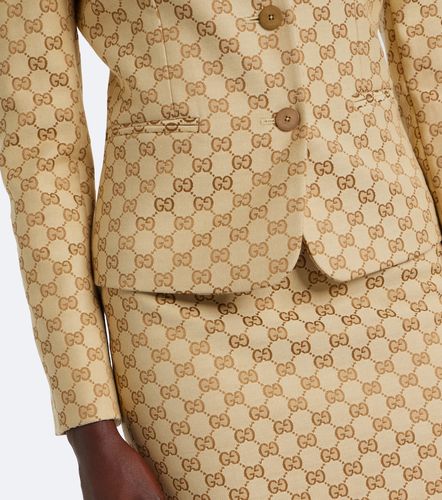 Blazer en toile GG de coton mélangé - Gucci - Modalova