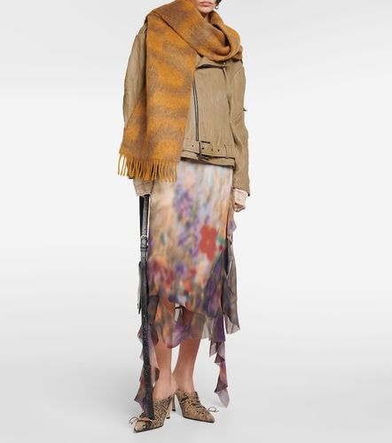 Écharpe en laine mélangée à logo - Acne Studios - Modalova