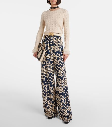 Pantalon ample Cady Couture imprimé - Valentino - Modalova