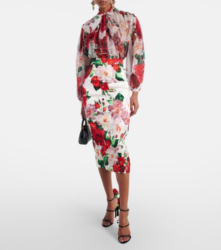 Dolce&Gabbana Jupe midi à fleurs - Dolce&Gabbana - Modalova