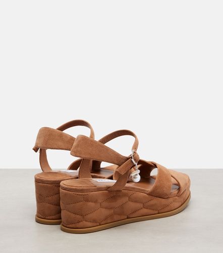Sandales compensées Astra 60 en daim - Jimmy Choo - Modalova