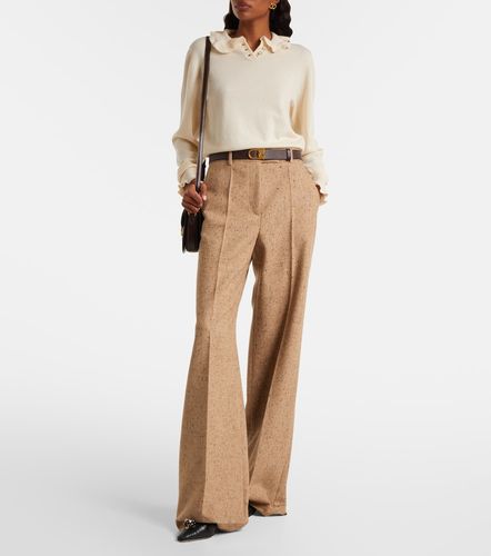Pantalon ample en laine vierge - Valentino - Modalova